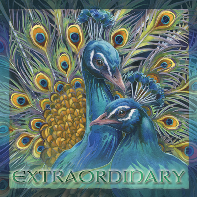 Peacocks / Blue Rhapsody - Tile  