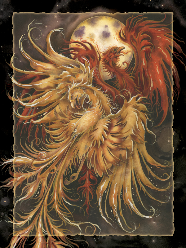 phoenix Rising - Easel Back Tile