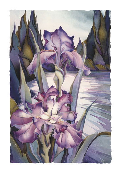 Irises / Lady Of The Lake - Art Card