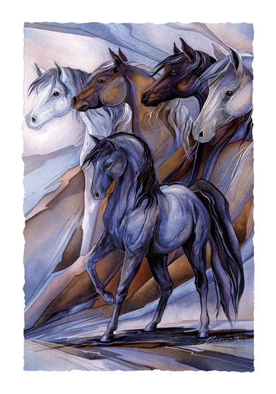 Horses / Inspired By The Five Winds - Art Card