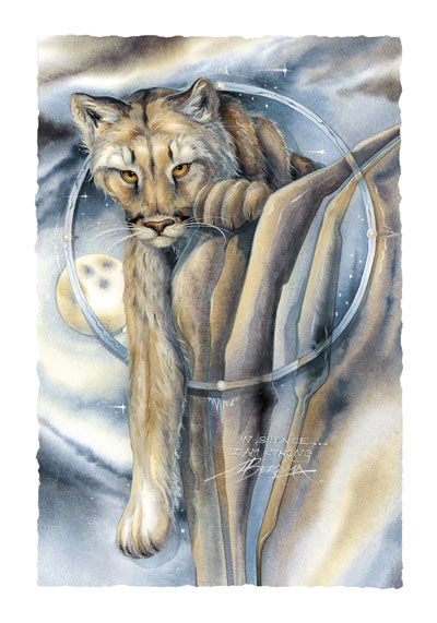 Wild Cats / In Silence, I Am Strong - Art Card