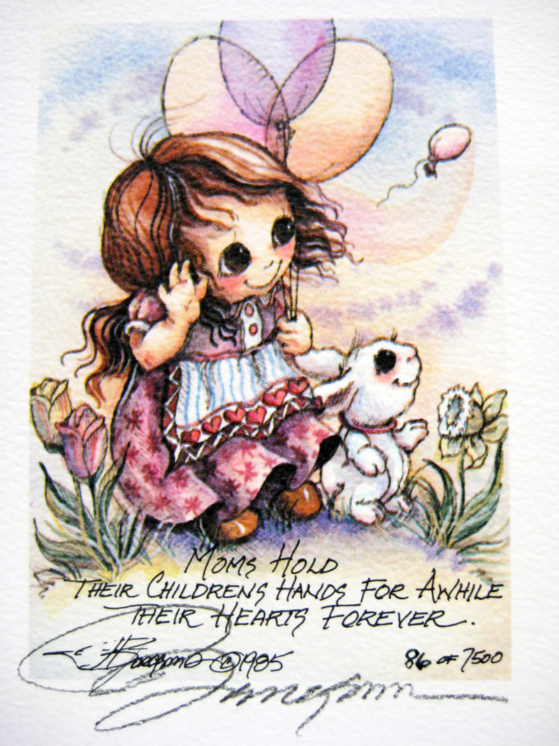 Moms hold their childrens' hands for awhile . . . - DreamKeeper Print
