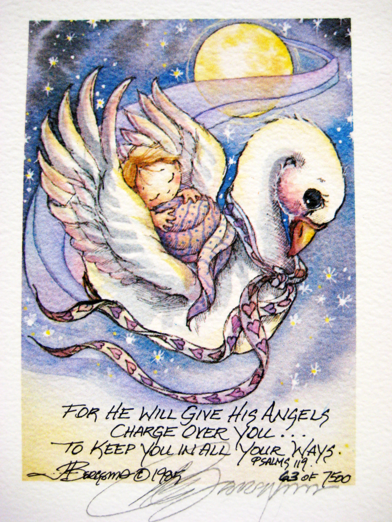 For he will give his angels charge over you . . . - DreamKeeper Print