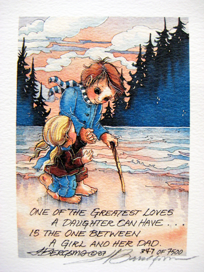 A Girl And Her Dad - DreamKeeper Print