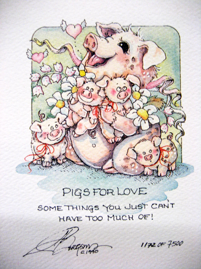 Pigs For Love - DreamKeeper Print